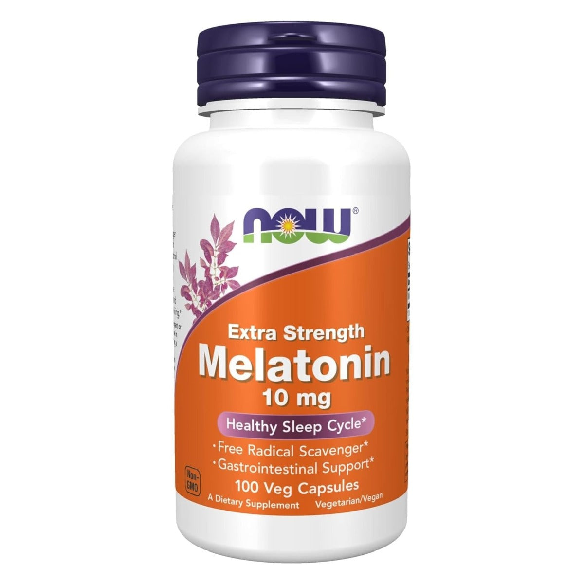 NOW Foods Melatonin Extra Strength 10mg, 100 Veg Capsules (Exp 06/28)