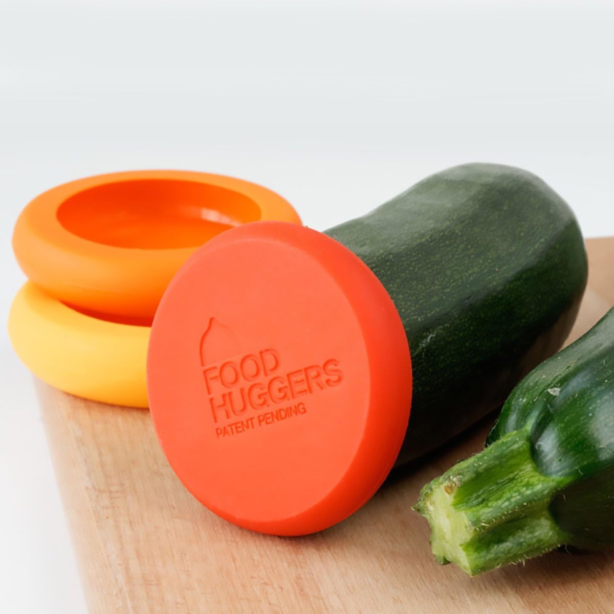 Food Huggers Set of 5 Reusable Silicone Food Savers (4 Colors) - Pupsik Singapore