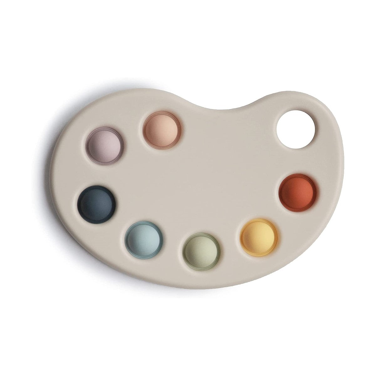 Mushie Paint Palette Press Toy