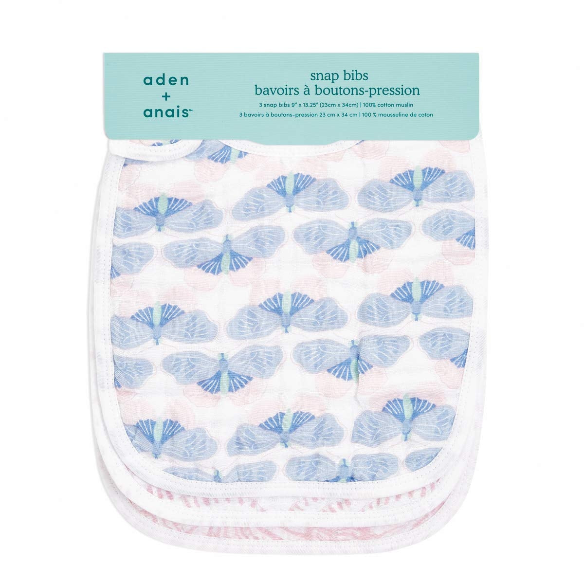 Aden Anais Boutique Snap Bib (3pk) (9 Designs) - Pupsik Singapore