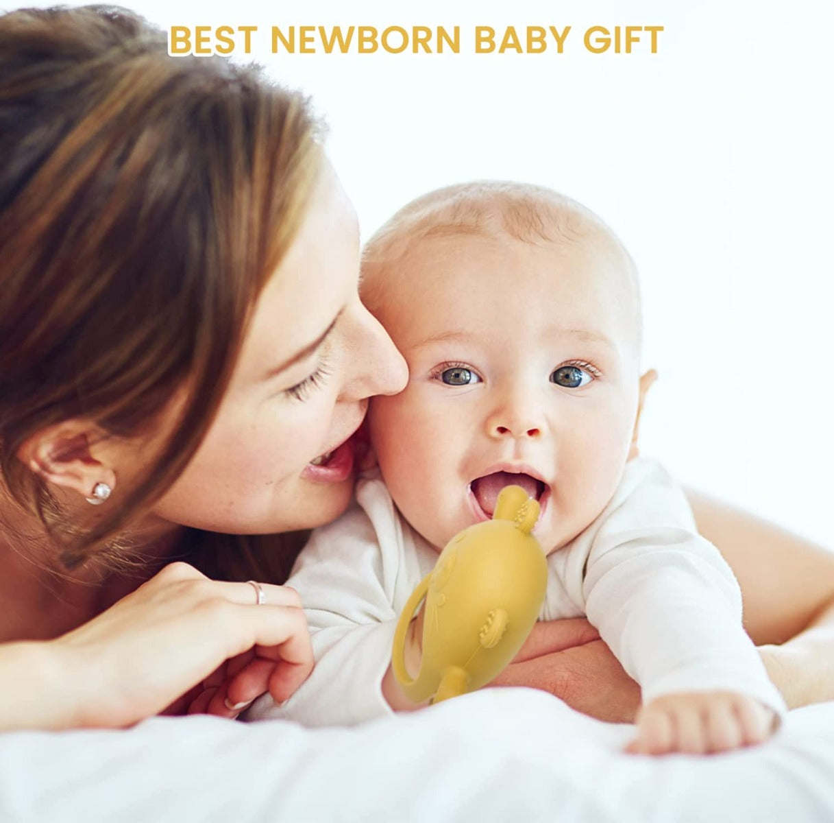 Biomom Silicone Baby Teething Mitten, Groundhog (6 Colours)