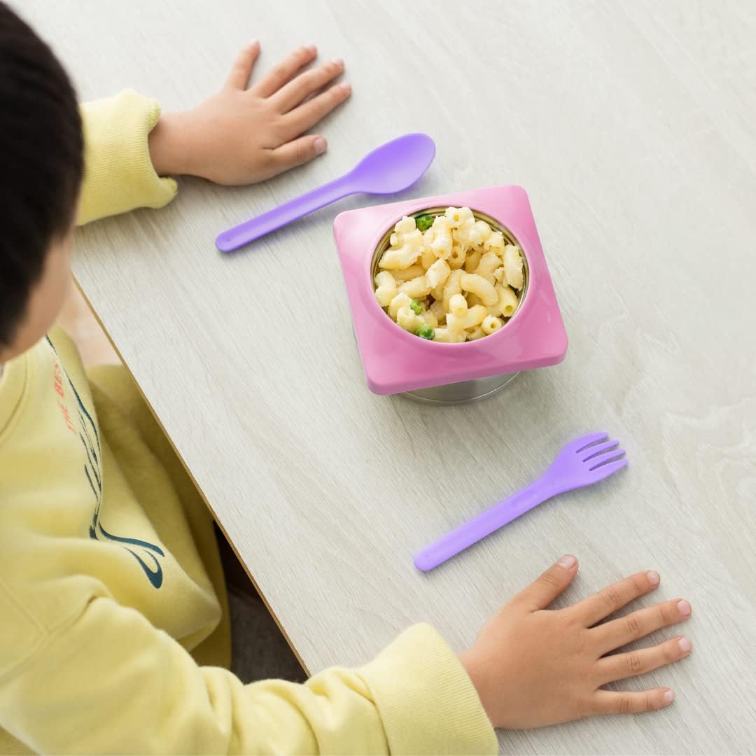 OmieBox OmiePod Utensil Refill, 3 Pairs of Fork & Spoon Set (2 Colors)