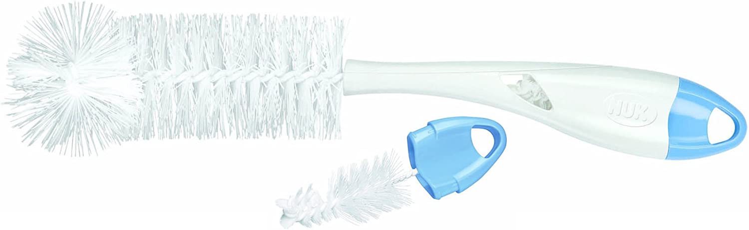 NUK  2-in-1 Bottle and Teat Brush, 1pk (Assorted)