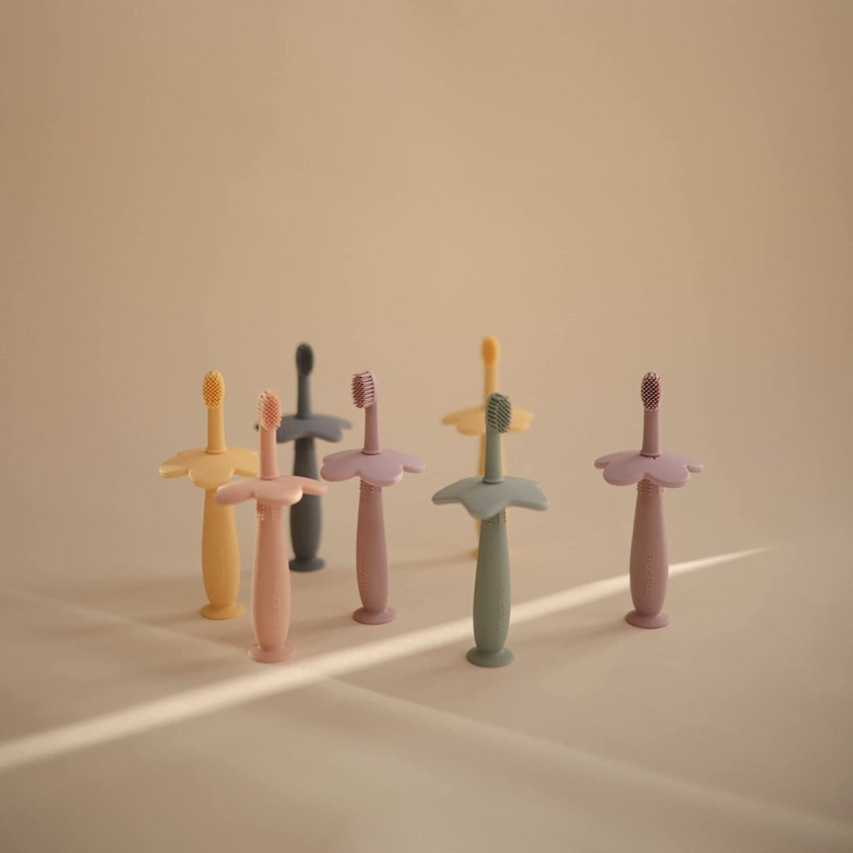 Mushie Baby Flower Training Toothbrush (3 Colours)