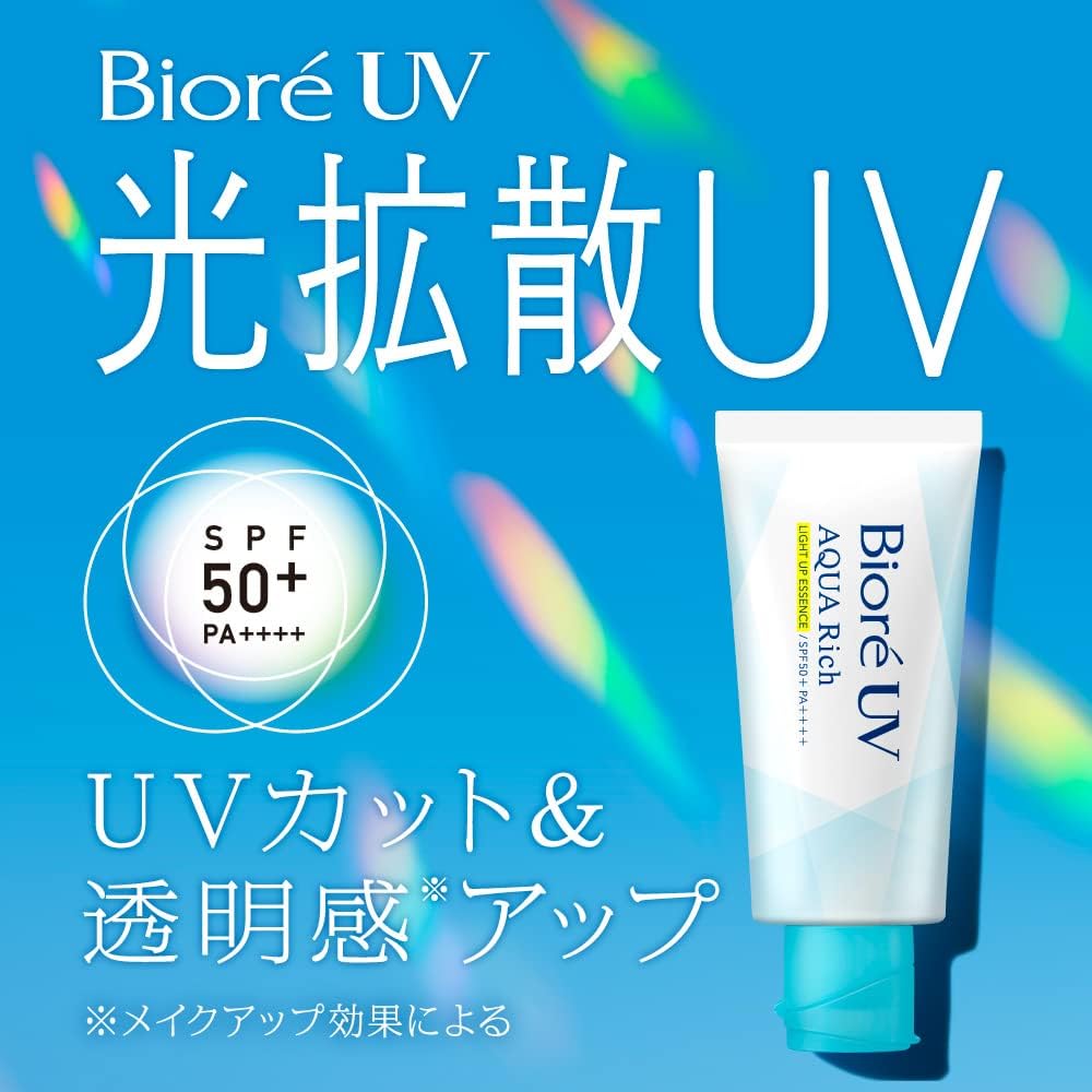 Biore UV Aqua Rich Light Up Essence SPF50+ PA++++, 70g (Exp 03/27)