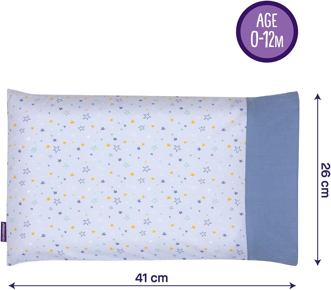 Cotton Case (31x22cm) for Clevamama ClevaFoam Baby Pillow (2 Designs) - Pupsik Singapore