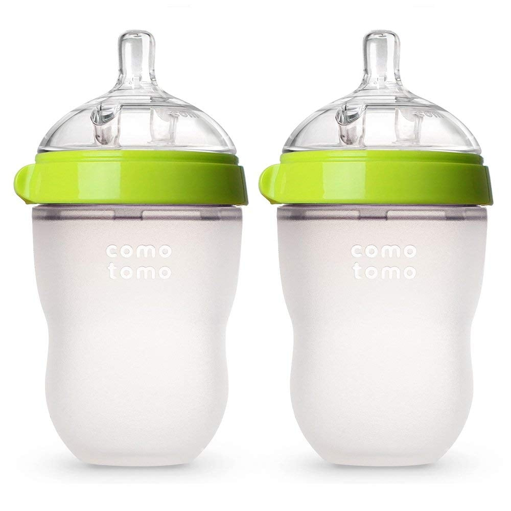 Comotomo Baby Bottle, 250ml Green (2pk) Pupsik Singapore