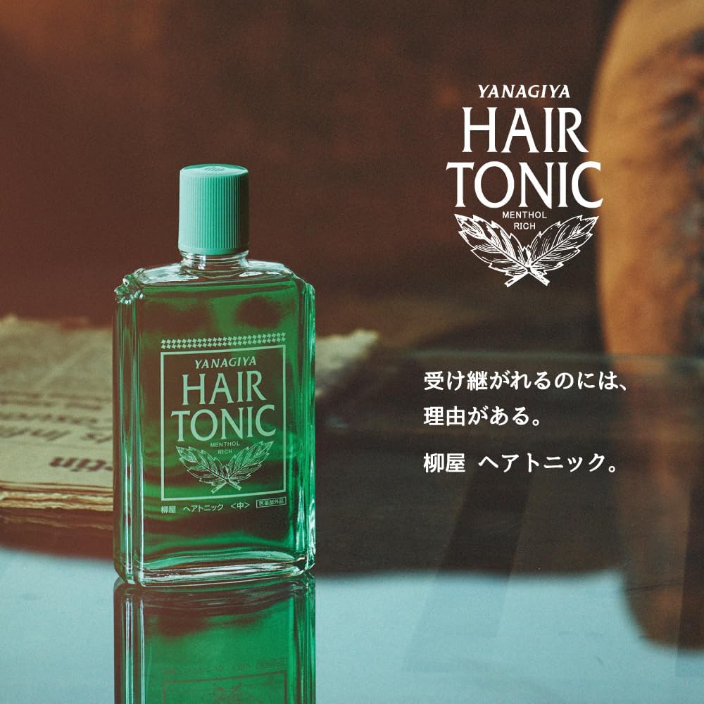Yanagiya Hair Growth Tonic, 240ml - Cooling/Menthol (Exp 08/27)