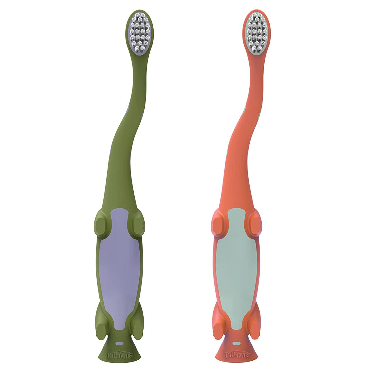 Dr. Brown's Toddler Toothbrush, 2pc - Dinosaur