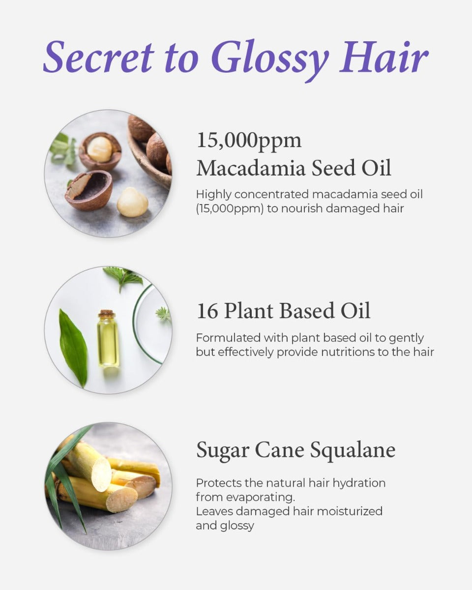 Kundal Macadamia Ultra Hair Serum, 100ml - White Musk (Exp 10/27)