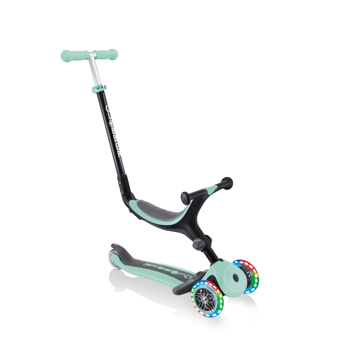 Globber GO•UP Foldable Plus Lights Scooter (LED wheels) - 2 Colors