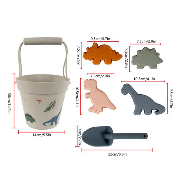 Biomom Silicone Beach Toy Set (3 Colors) - Pupsik Singapore