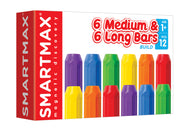 SmartMax 6 Medium & 6 Long Bars Extension Set Magnetic Building Toy