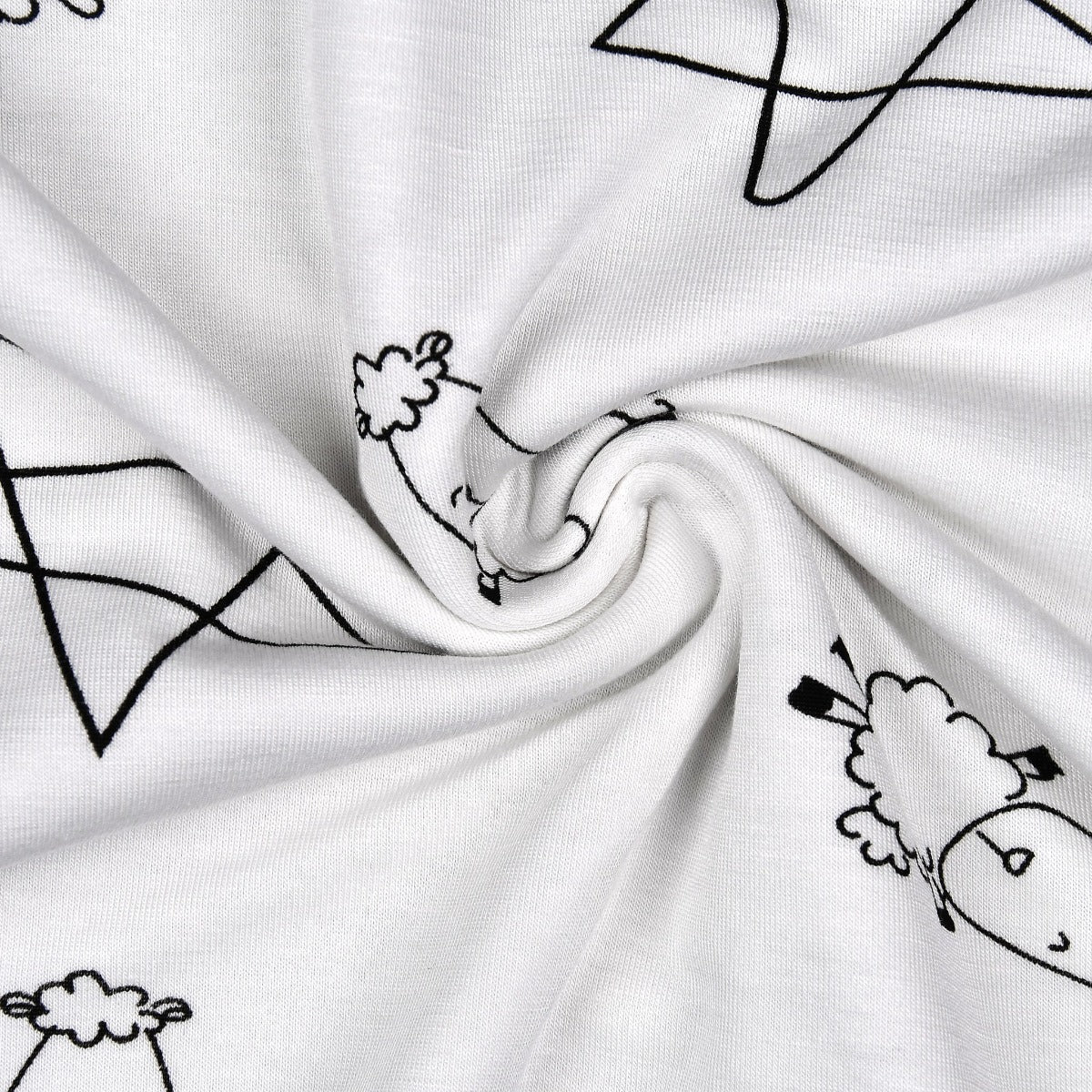 Baa Baa Sheepz Baby Long Sleeve Pyjama Set - Cute Big Star & Sheepz White (5 Sizes)