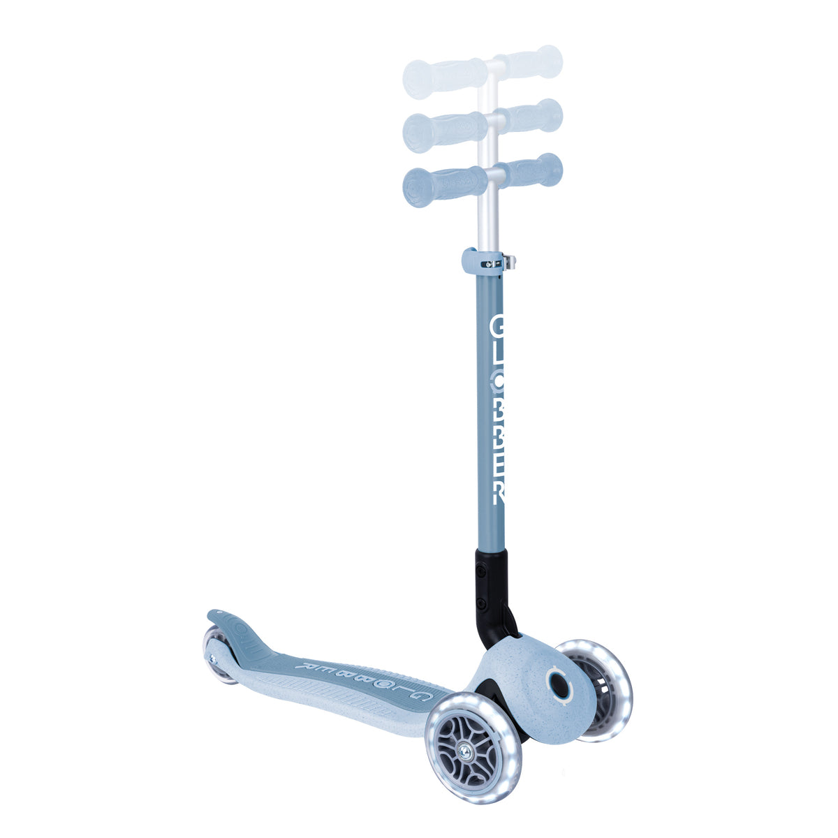 Globber Primo Height-Adjustable Foldable 3 Wheel Scooter (LED Wheels) (8 Colours) - Pupsik Singapore