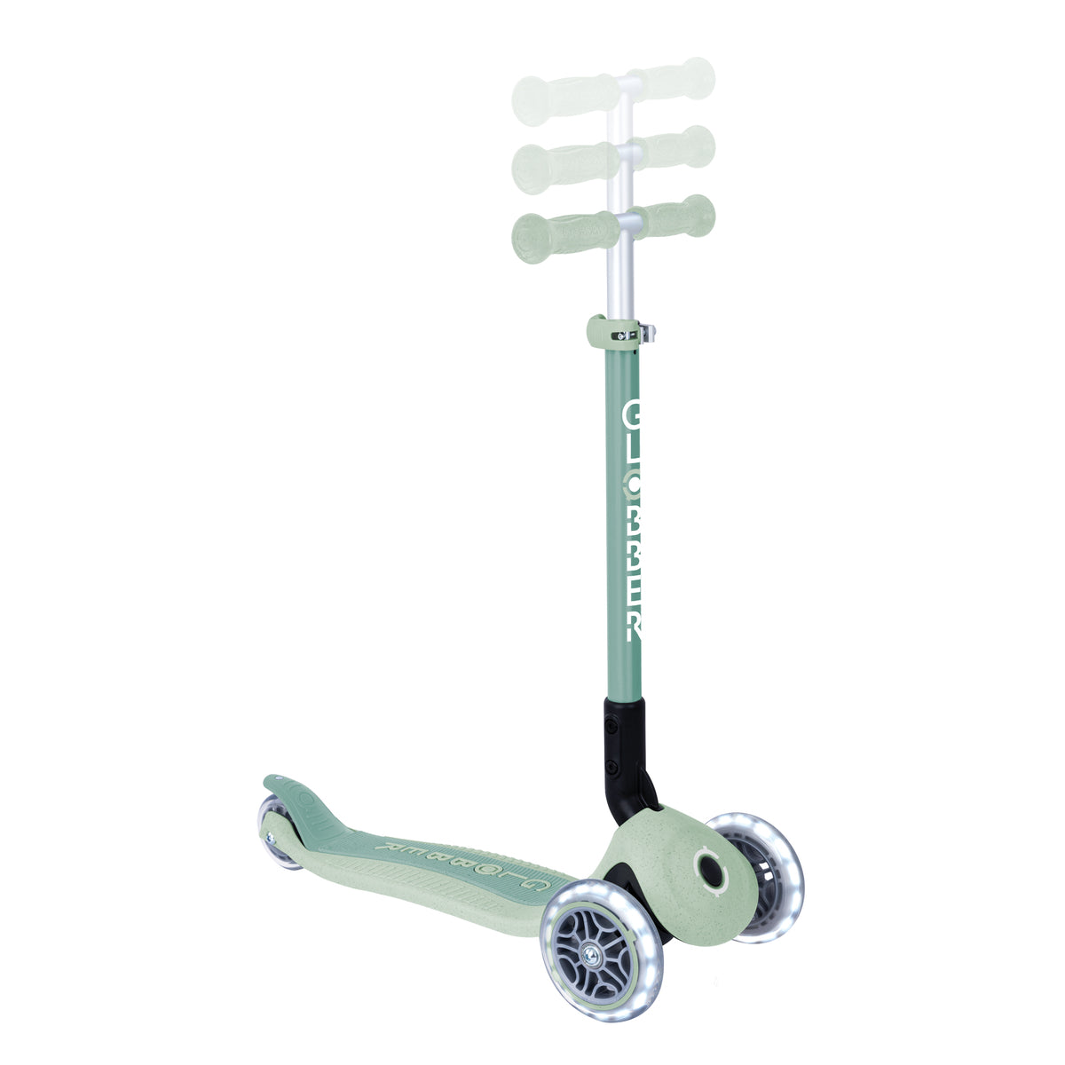 Globber Primo Height-Adjustable Foldable 3 Wheel Scooter (LED Wheels) (8 Colours) - Pupsik Singapore