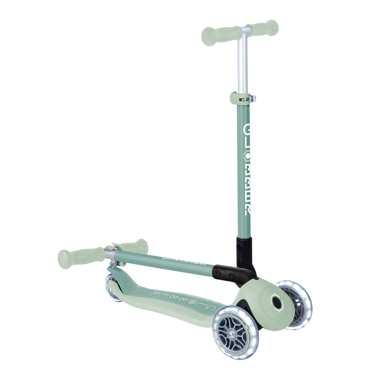 Globber Primo Height-Adjustable Foldable 3 Wheel Scooter (LED Wheels) (8 Colours) - Pupsik Singapore