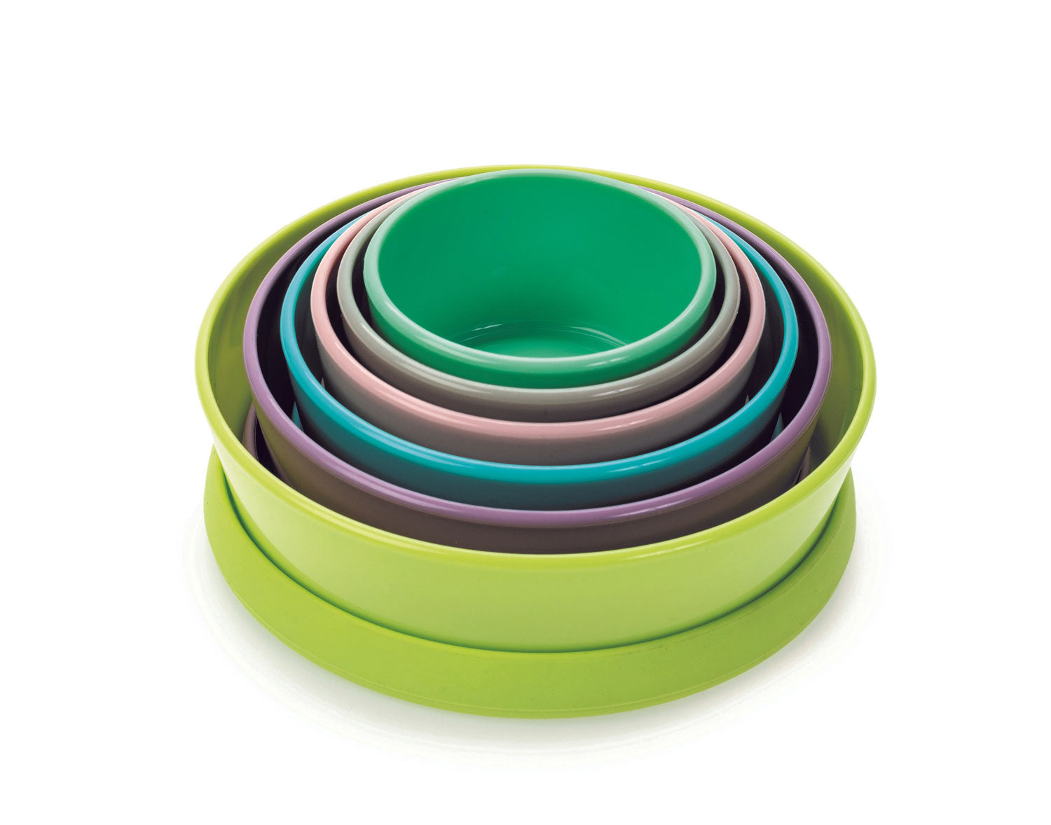 Melii Stacking & Nesting Containers with Silicone Lids, 12 pieces