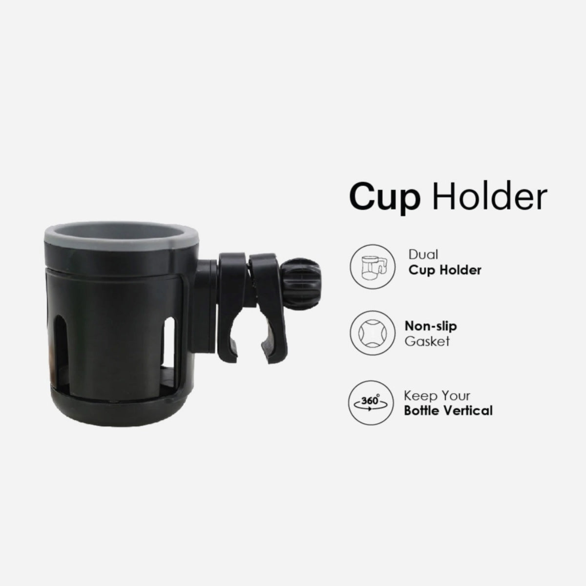 Hamilton 2 in 1 Universal Twin Cup Holder
