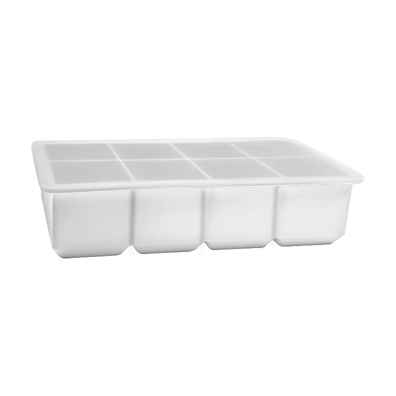 Biomom EasyServe Silicone Food Portion Freezer Tray with Resting Lid, 8 x 110ml (6 Colors) - Pupsik Singapore