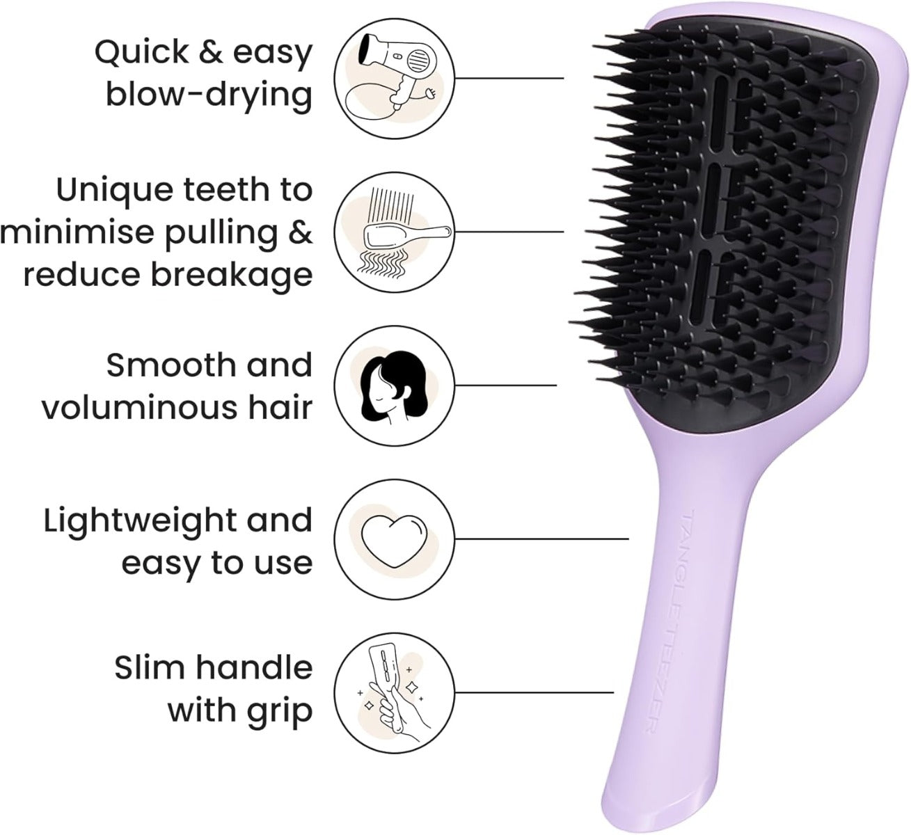 Tangle Teezer The Ultimate Blow Drying Large Hairbrush, Straight - Wavy (3 Colors)