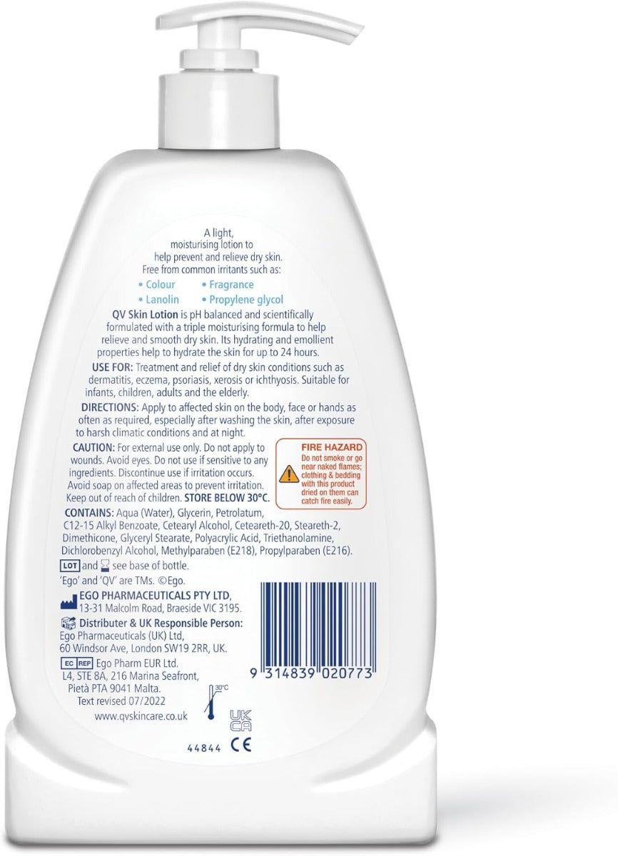 QV Skin Lotion, 500ml (Exp 10/28)