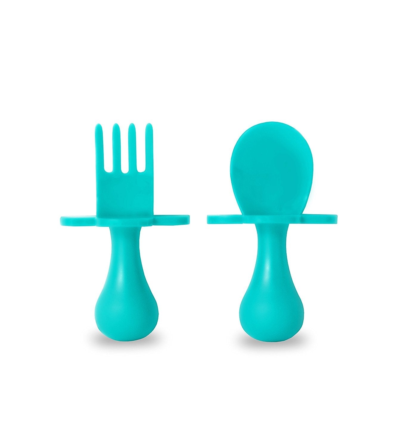 Grabease First Self Feeding Utensil Set - Baby Spoon & Fork (10 Colours)
