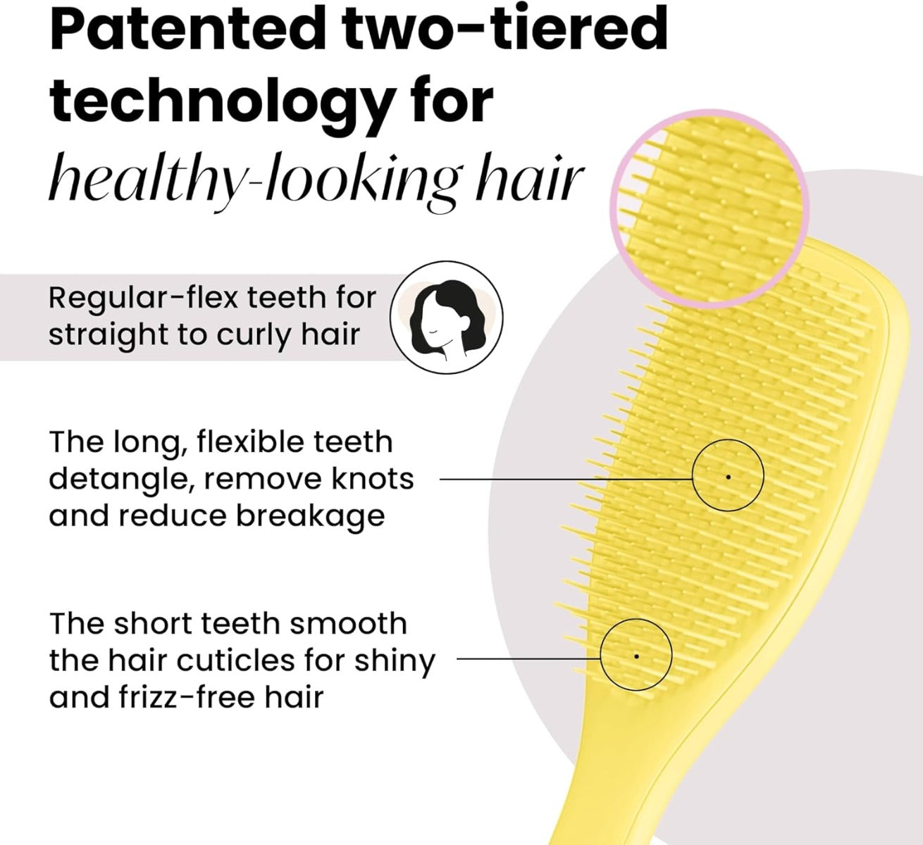 Tangle Teezer The Ultimate Detangler Regular Hairbrush, Straight & Curly (29 Colours) - Pupsik Singapore