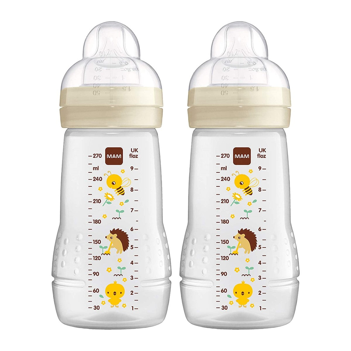 MAM Easy Active Baby Bottle, 2 x 270ml (3 Assorted Colours) - Pupsik Singapore