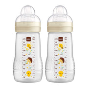 MAM Easy Active Baby Bottle, 2 x 270ml (3 Assorted Colours)
