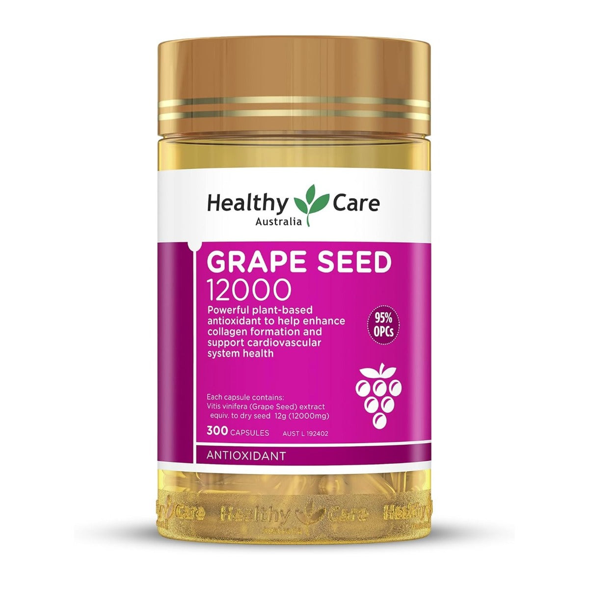 Healthy Care Grape Seed 12000, 300 caps (Exp 10/26)