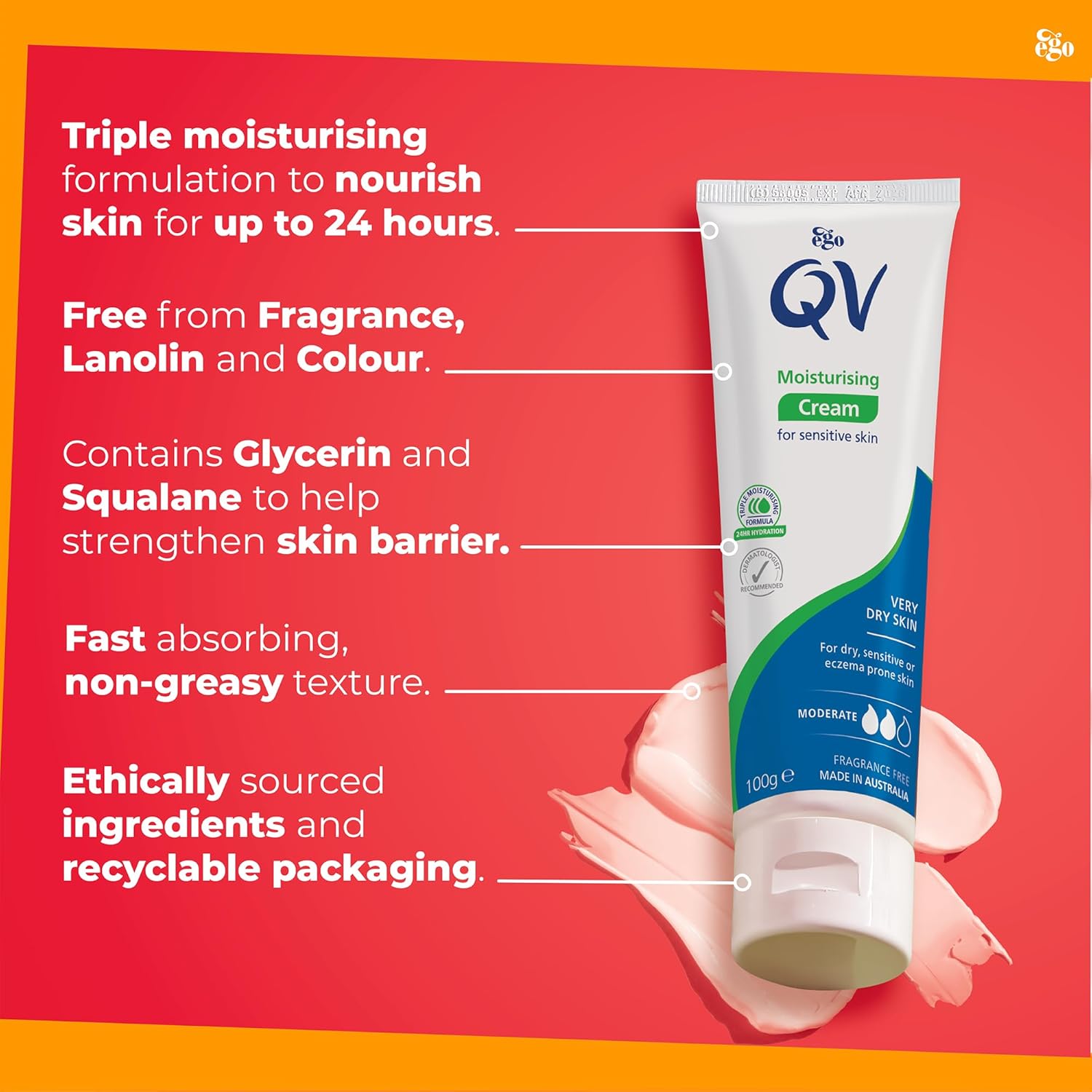 QV Cream, 100g - AU Version (Exp 02/30)