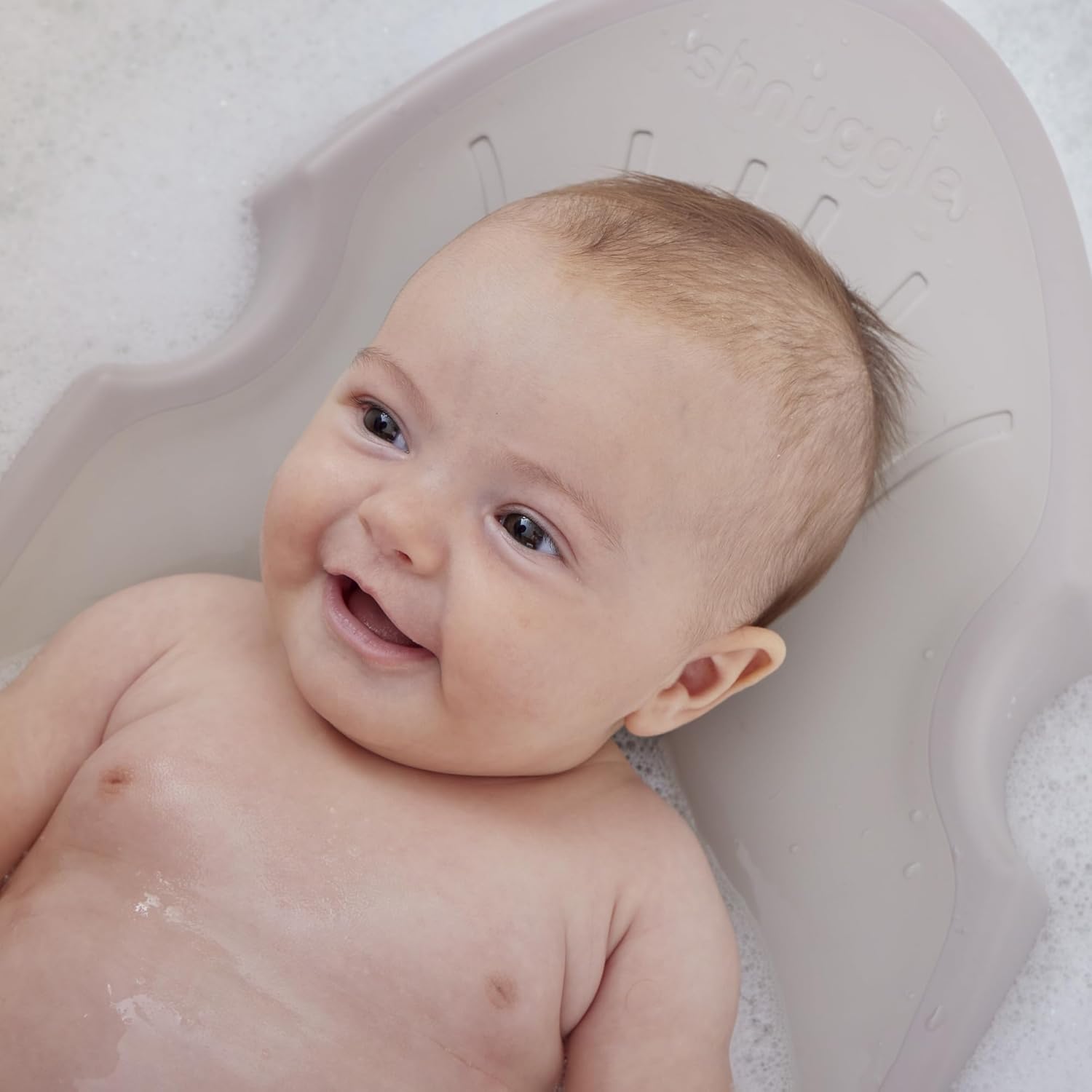 Shnuggle Newborn Baby Bath Support - Taupe
