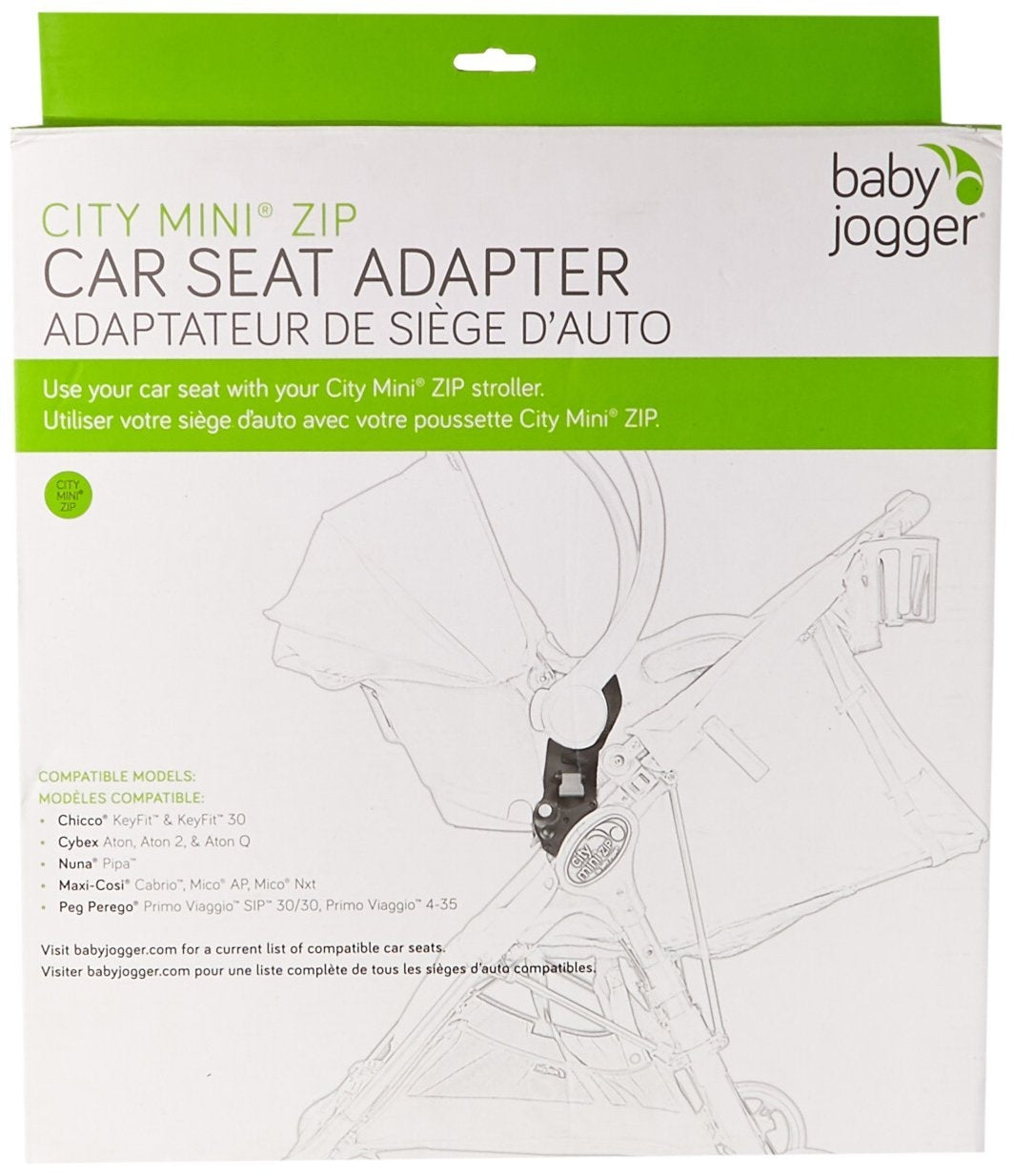 Baby Jogger Car Seat Adapter for City Mini Zip - Chicco / Peg Perego