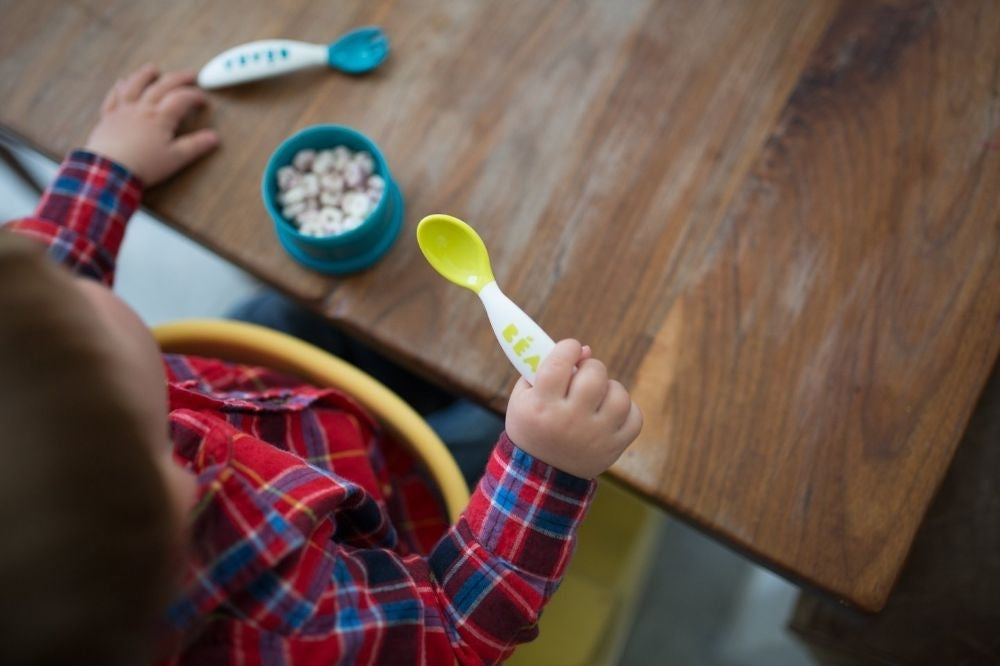 Beaba Second Stage Ergonomic Cutlery Set (3 Colours) - Pupsik Singapore