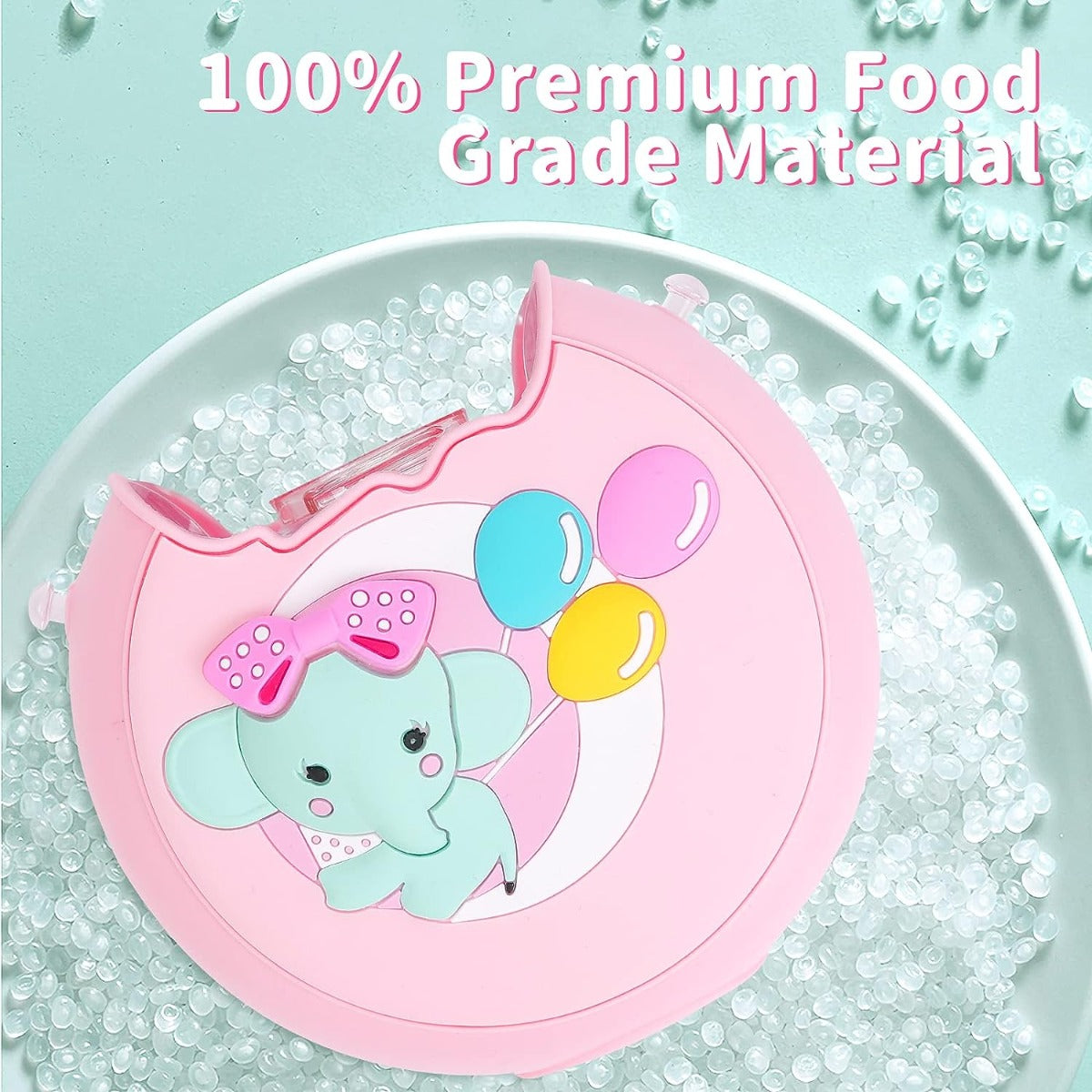 Biomom Donut Tritan Straw Drinking Bottle with Straps, 380ml (5 Designs) - Pupsik Singapore