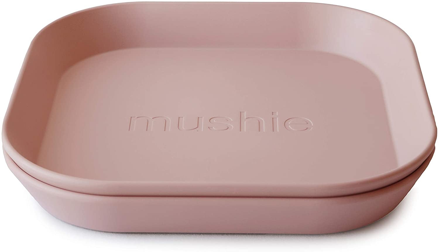 Mushie Square Dinner Plates (2pk) (4 Colours) - Pupsik Singapore
