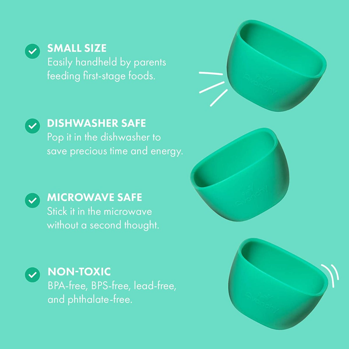 Avanchy Silicone La Petite Mini Bowls, 6oz (9 Colors)