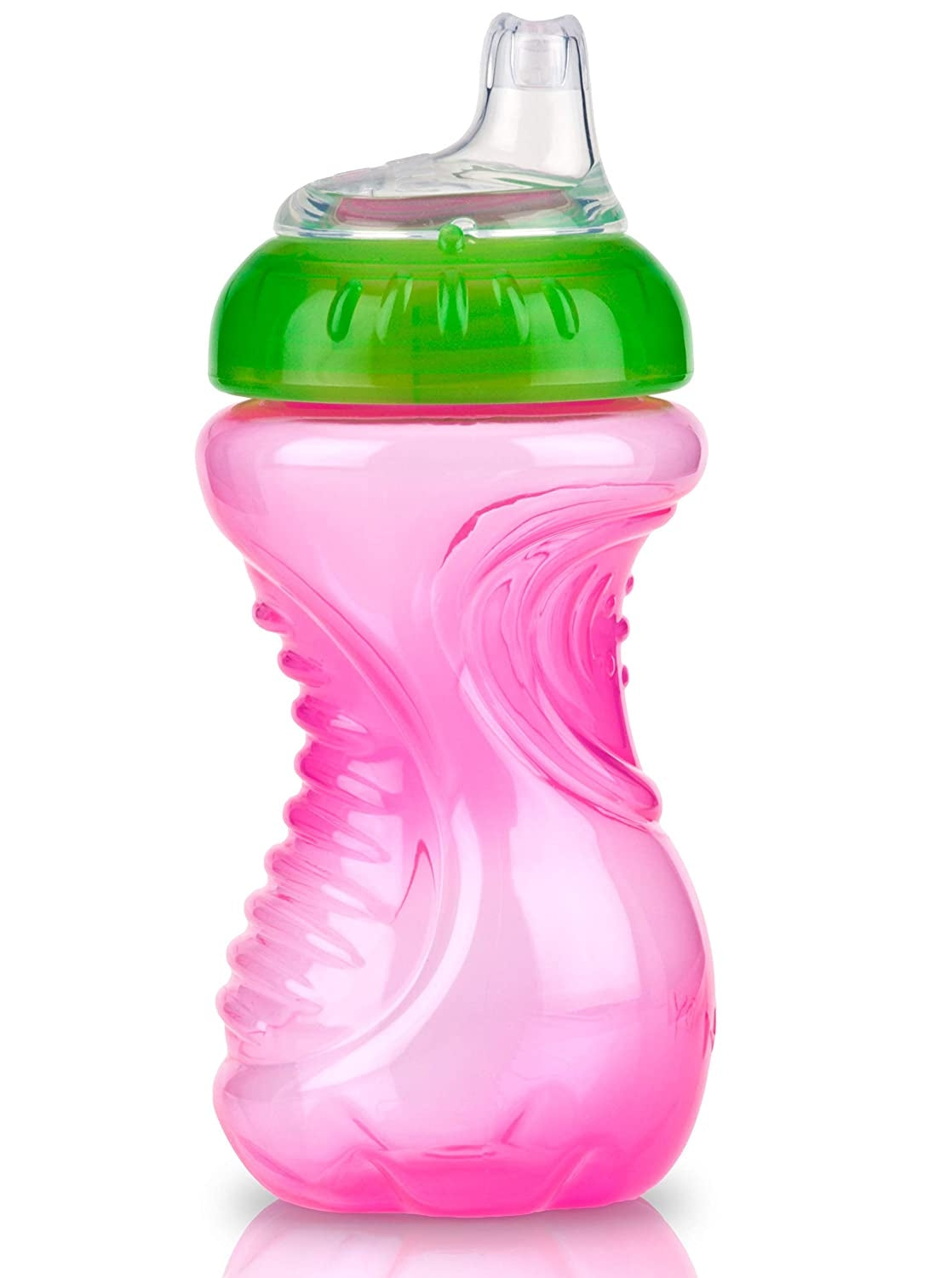 Nuby No-Spill Gripper Cups, 2 Pk, 300ml - Pink/Purple