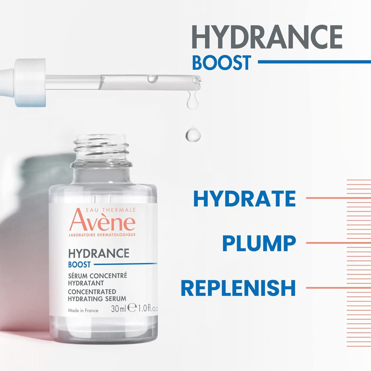 Avene Hydrance Boost Concentrated Hydrating Serum, 30ml (Exp 12/26)