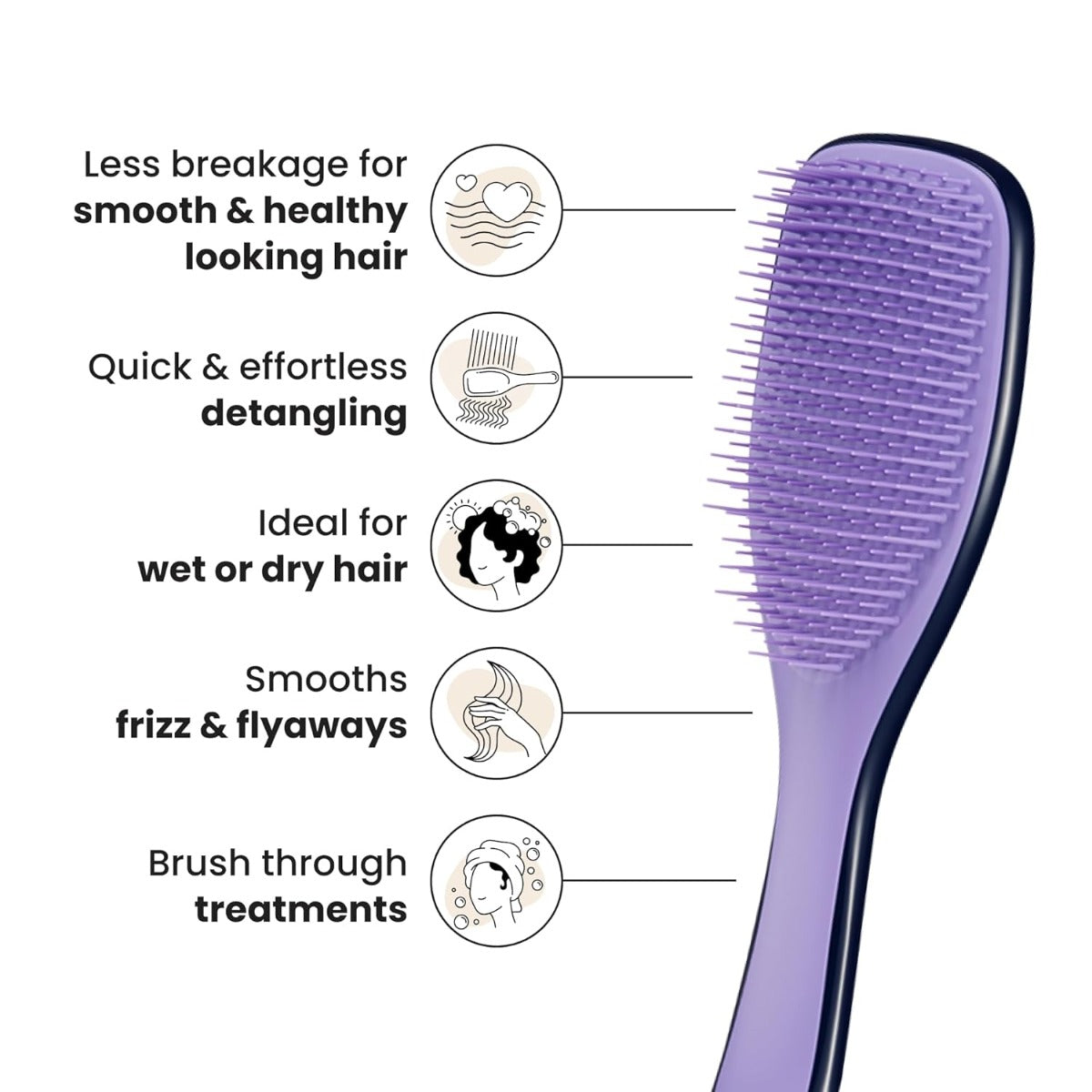 Tangle Teezer The Ultimate Detangler Regular Hairbrush, Straight & Curly (29 Colours) - Pupsik Singapore