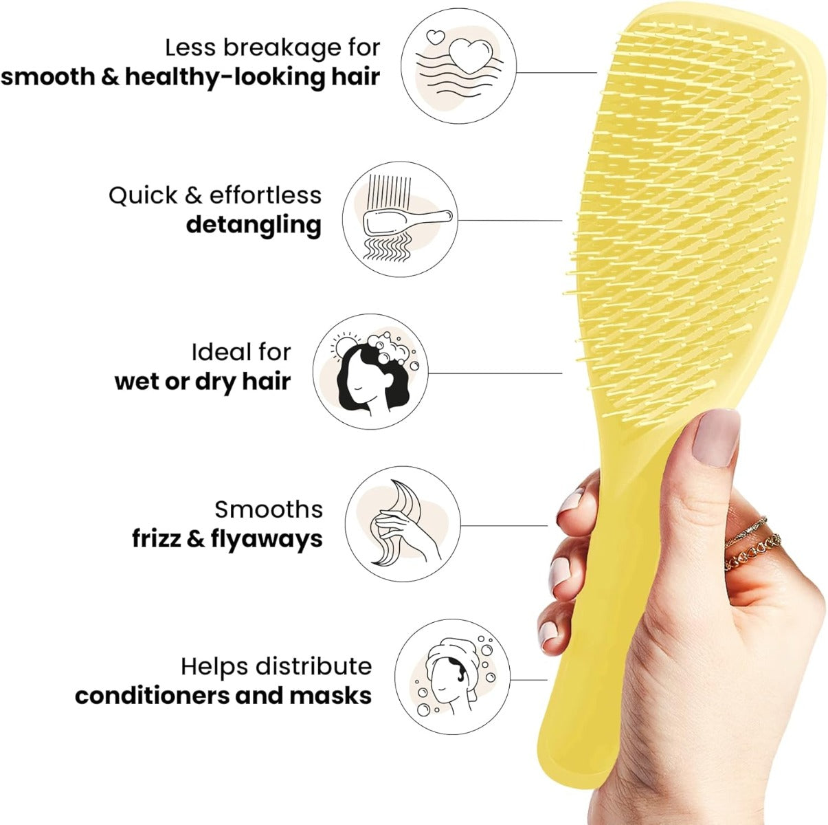 Tangle Teezer The Ultimate Detangler Regular Hairbrush, Straight & Curly (29 Colours) - Pupsik Singapore