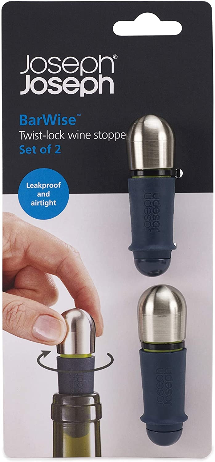 Joseph Joseph BarWise Twist-lock Wine Stoppers (2pc)