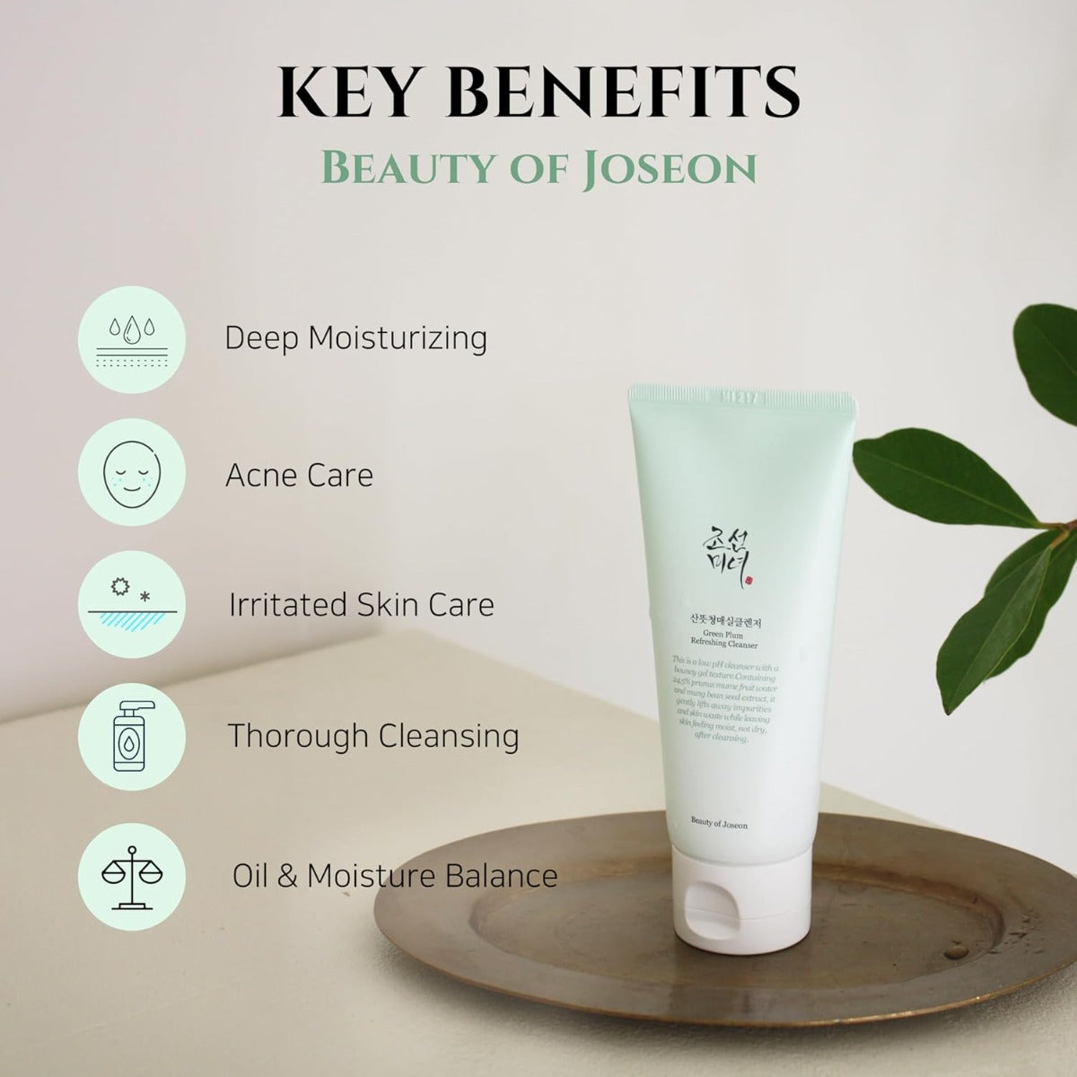 Beauty of Joseon Green Plum Refreshing Cleanser, 100ml (Exp 06/27)