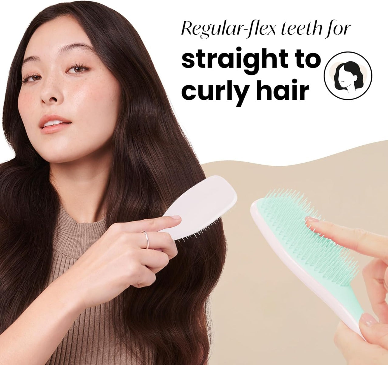 Tangle Teezer The Ultimate Detangler Regular Hairbrush, Straight & Curly (28 Colours)