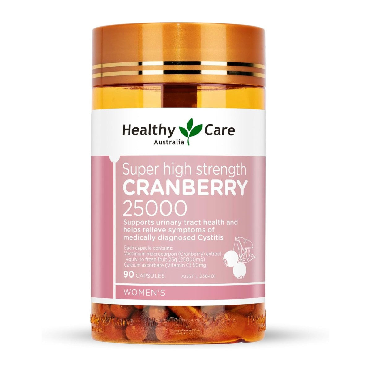 Healthy Care Super High Strength Cranberry 25000, 90 Caps (Exp 08/27)