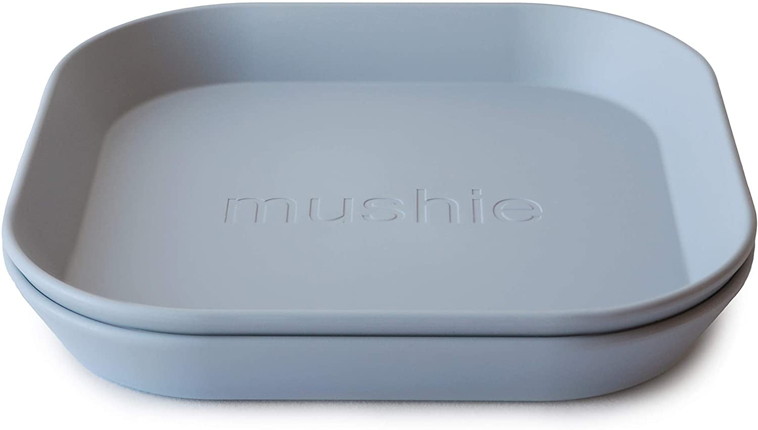 Mushie Square Dinner Plates (2pk) (4 Colours)