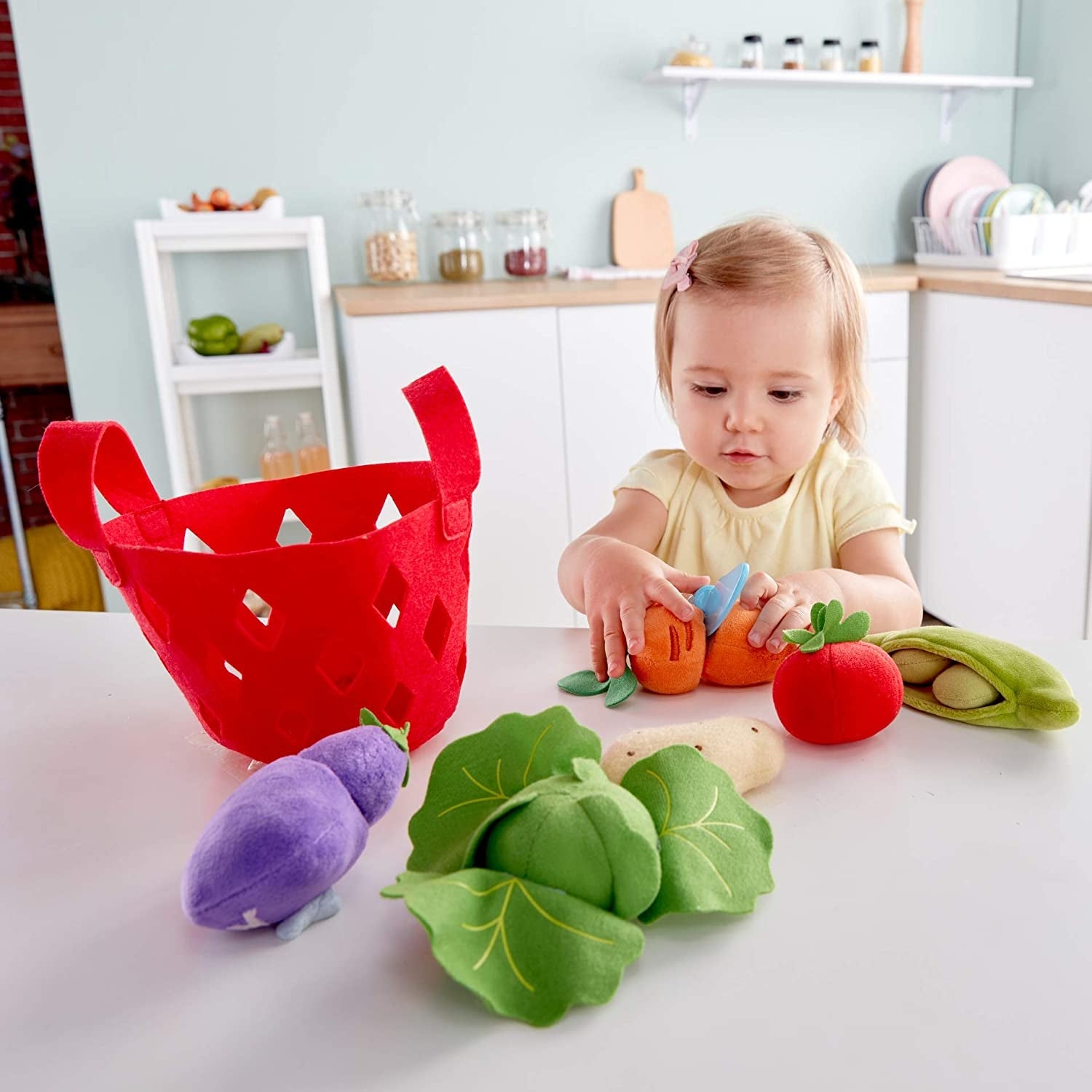 Hape Toddler Vegetable Basket Soft Toys
