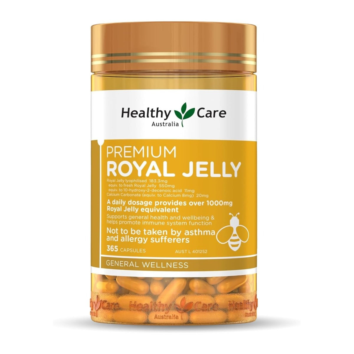 Healthy Care Premium Royal Jelly 1000mg, 365 caps (Exp 08/27)
