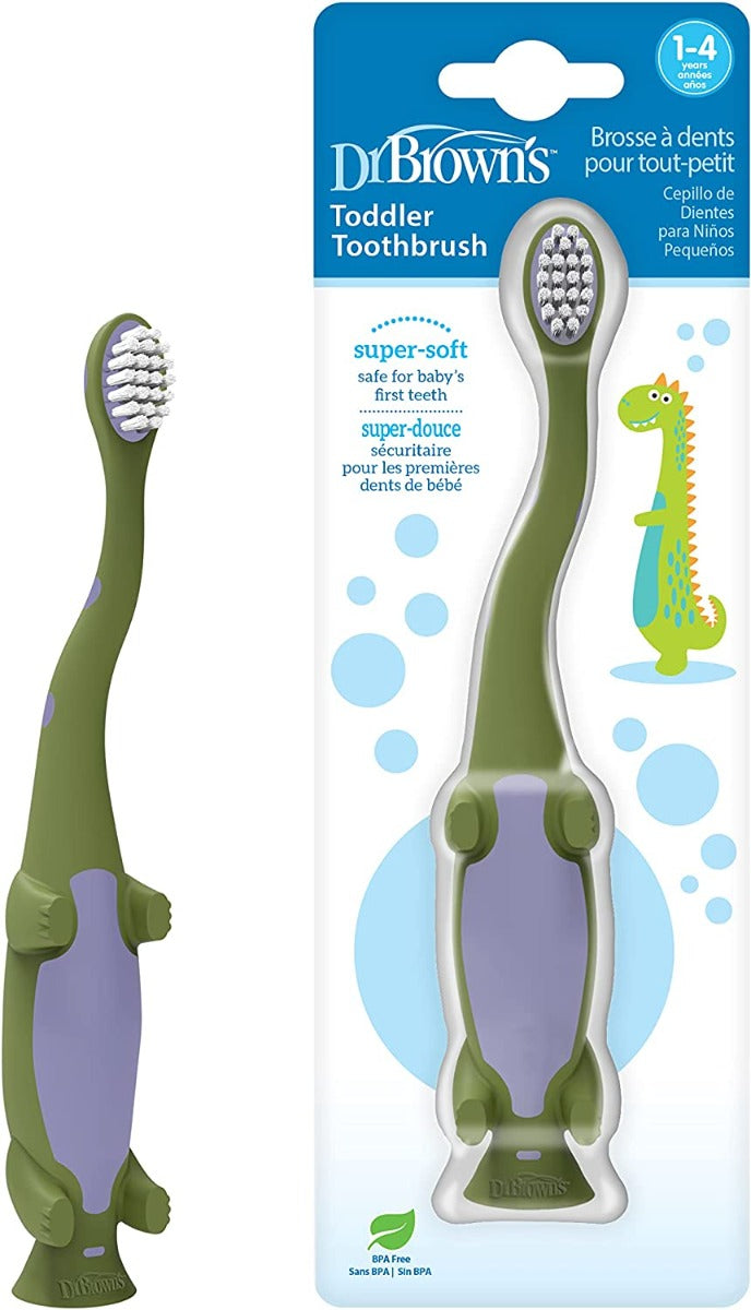 Dr. Brown's Toddler Toothbrush, 1pc (4 Designs) - Pupsik Singapore